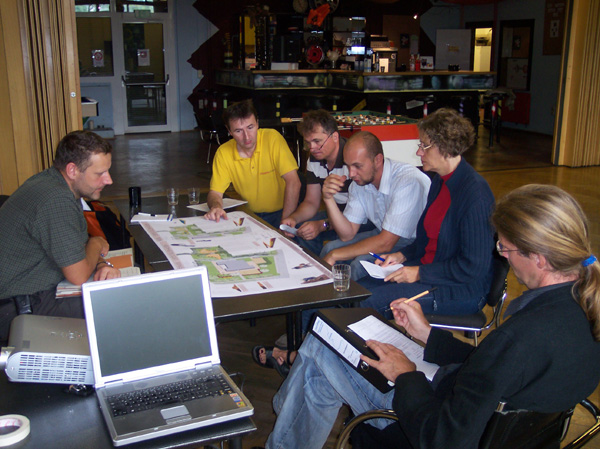 erste Planung im Jahr 2008 mit der Kommune zusammen